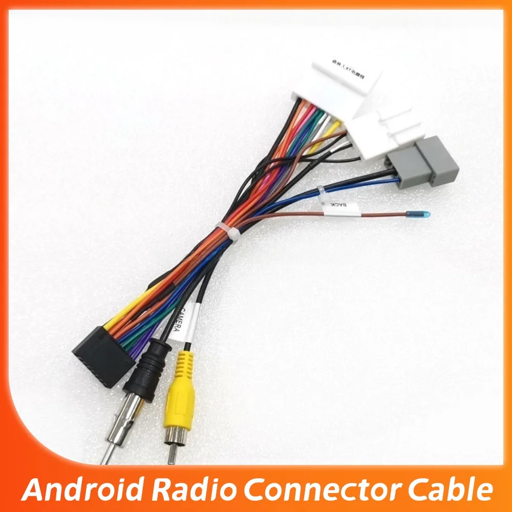 Para SUBARU Forester XT Subaru 2012, Cable Adaptador de Arnés de Cableado de Alimentación Android de 16 Pines para Estéreo de Auto con Cámara de Reversa