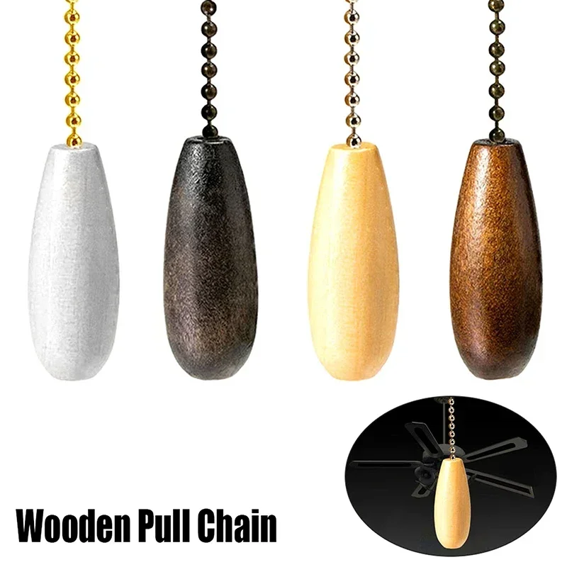Ceiling Fan Chain Pulls Wooden Pull Chain Pendant Rope Extension Pull Chain Easy Install Removal For Ceiling Light Lamp Fan
