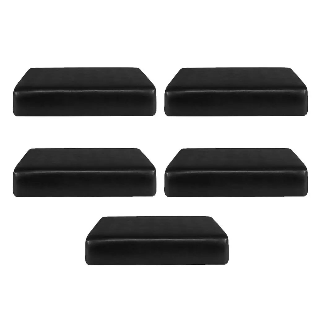 5pcs Single Sofa Seat Cushion Covers Garden Relcinder Couch Seat Pad Cases