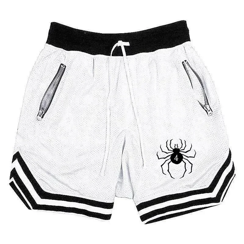 

Anime Berserk Mesh Basketball Shorts for Men Elastic Waistband Oversize Loose Pants Breathable Sport Shorts for Training Running