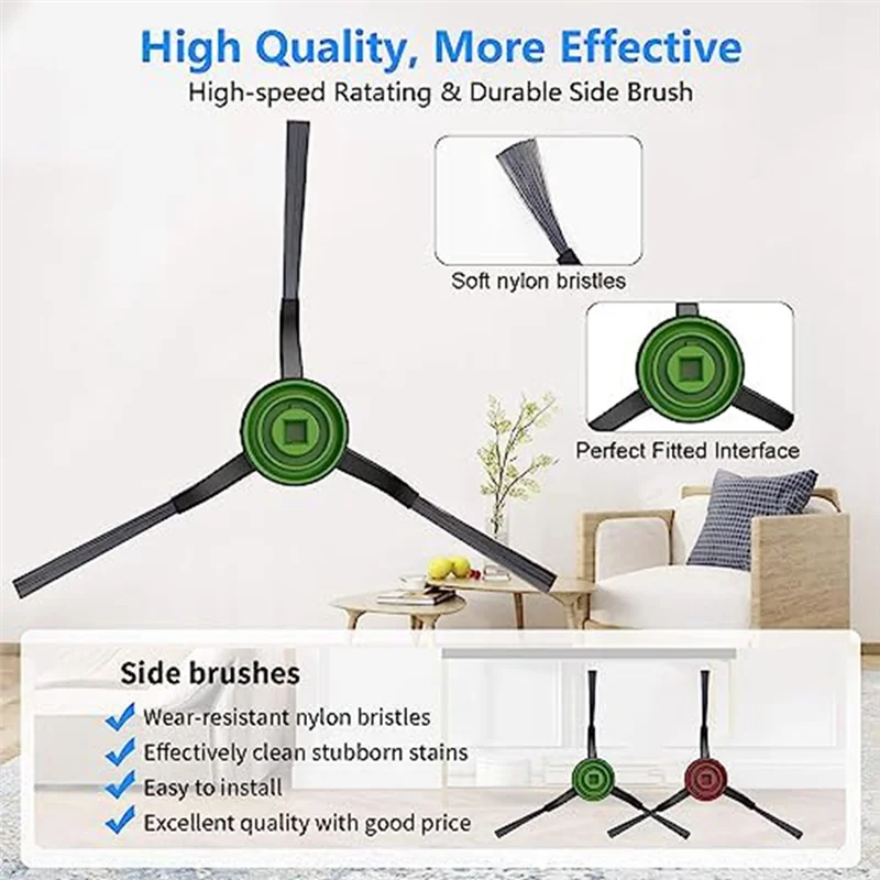 A24P para Ecovacs Deebot X1 Omni X1 Turbo Robot aspirador Cepillo Lateral principal filtro HEPA paño de mopa bolsas de polvo piezas