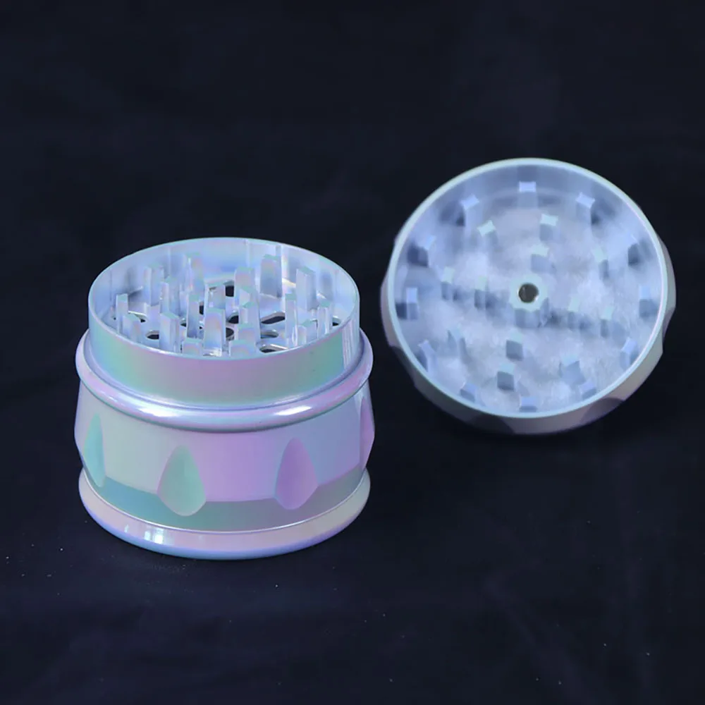 One, Metal Pink Gradient Color Detachable 4-Layer Manual Grinder, Spice and Straw Household Kitchen Manual Grinder, Sturdy Squar