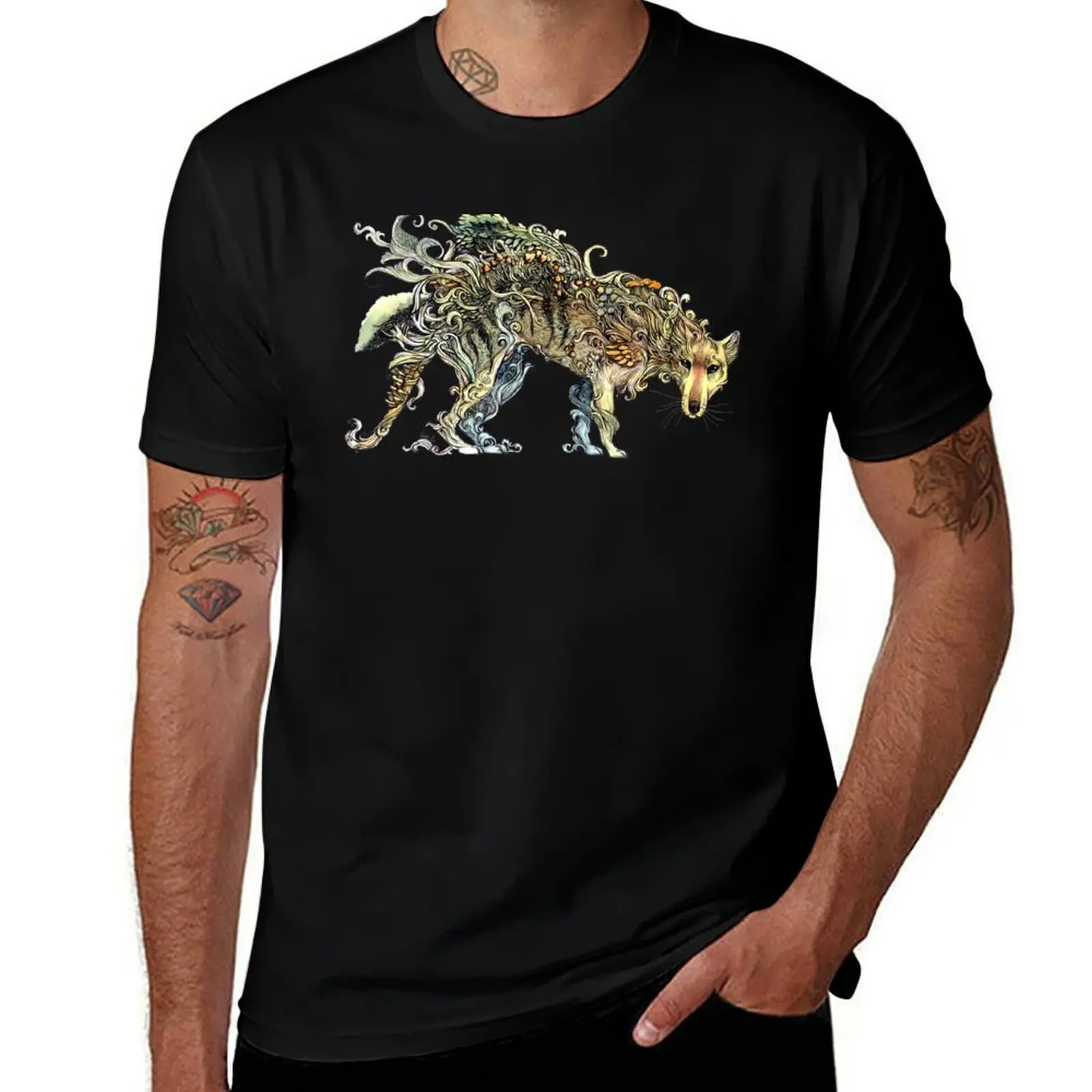 

A Phantom in the Wilderness - The Thylacine. T-Shirt t shirts for man cotton funny t shirt man luxury man t shirt luxury T-Shirt