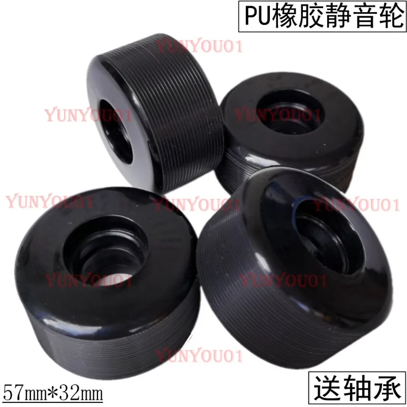 

Double Warp Professional Action Wheel Line Stunt Wheel PU High Elastic Mute Universal Wheel