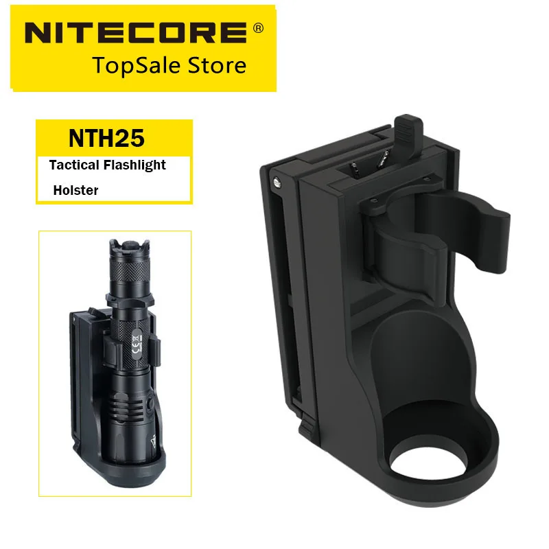 Imagem -03 - Nitecore-tactical Lanterna Holster 360 ° Torch Mount Holder Spotlight para P26 P20 R25 Mh25gts a Aplicação da Lei de Dever Nth25 Venda