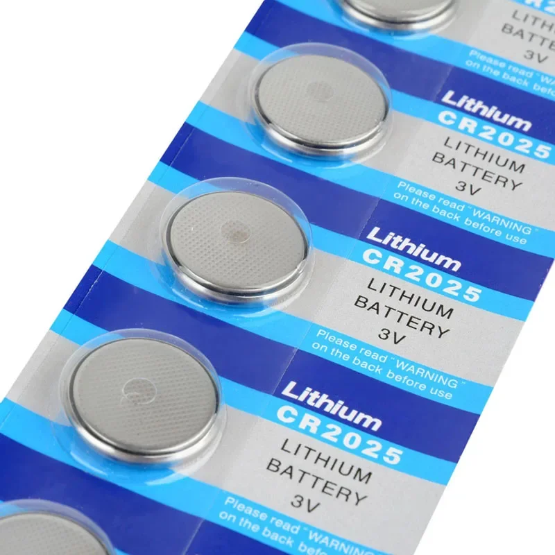 بطارية ليثيوم زر عملة خلية ، 3 فولت ، ساعة ، ألعاب ، عن بعد ، مفاتيح السيارة ، CR2025 ، DL2025 ، BR2025 ، KCR2025 ، CR 2025 ، 50 قطعة ، 10 بطاقة