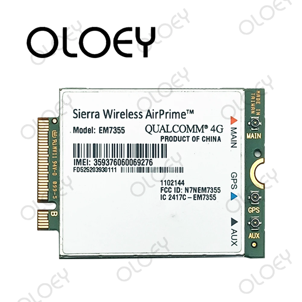 

Sierra Wireless Airprime EM7355 LTE/HSPA+ GPS 100Mbps Standard version, non-DELL HP Lenovo version, 4G Module