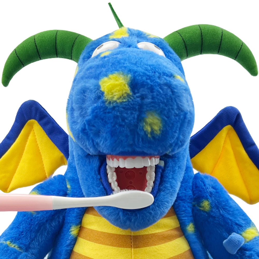 Dental Stuffed Toy With Teeth Model Cute Animal Plush Dolls Kids Child Brushing Teeth Teaching Model Dentist Clinic Decoration