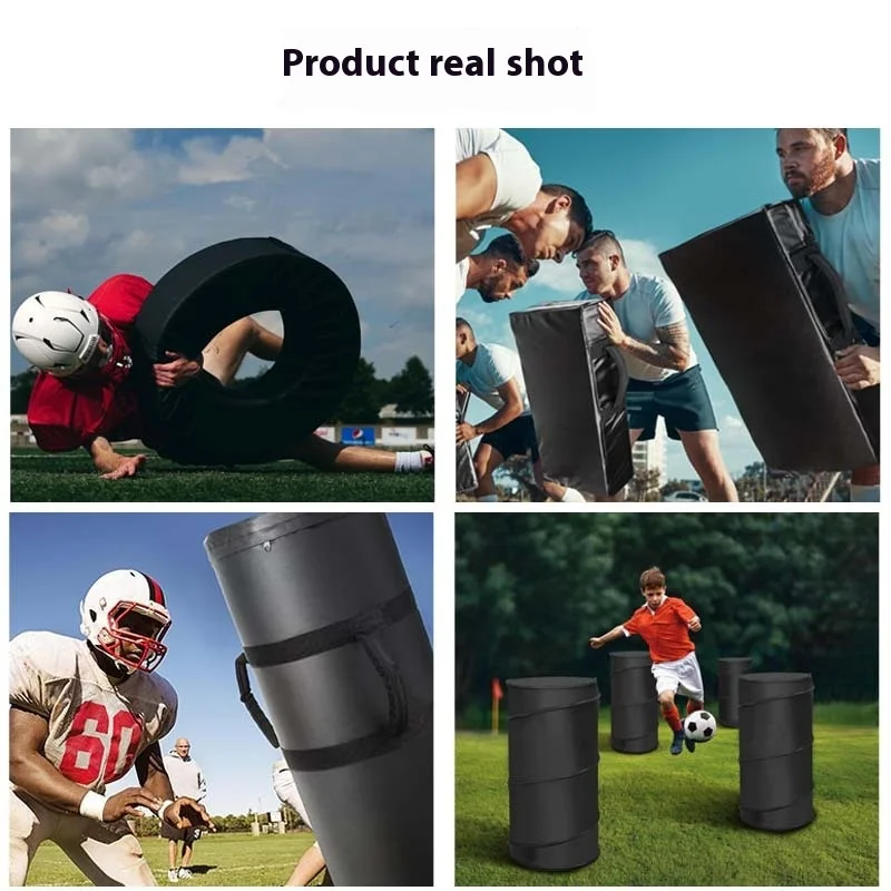 Profesjonalny amerykański sprzęt treningowy do rugby, worek treningowy z gąbką, podkładka kolizyjna do treningu dla fanów rugby.