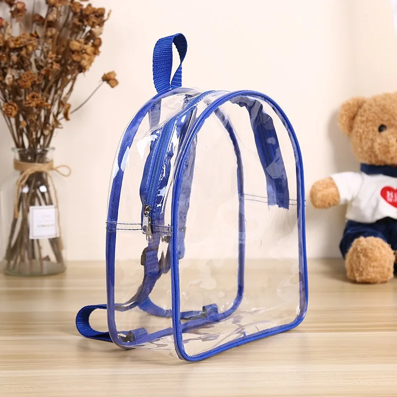 Children\'s Backpack for June 1st Transparent PVC Backpack Toy Snacks Jelly Storage Zipper Gift Bag