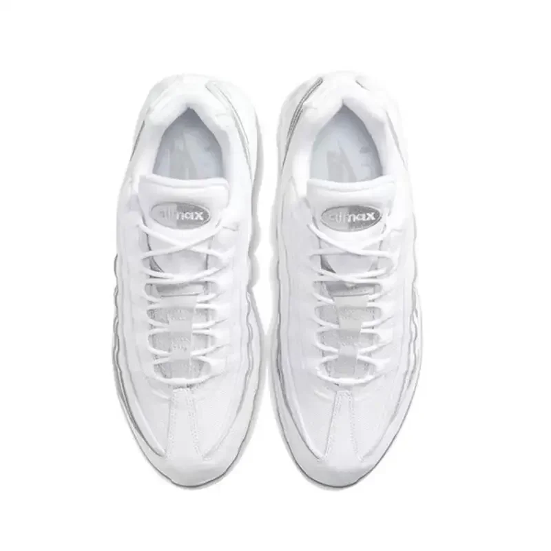 Nike Air Max 95 White Original Retro Men Women Running Shoes Low-top Anti-slip Shock Absorption Casual Sneakers Men Women