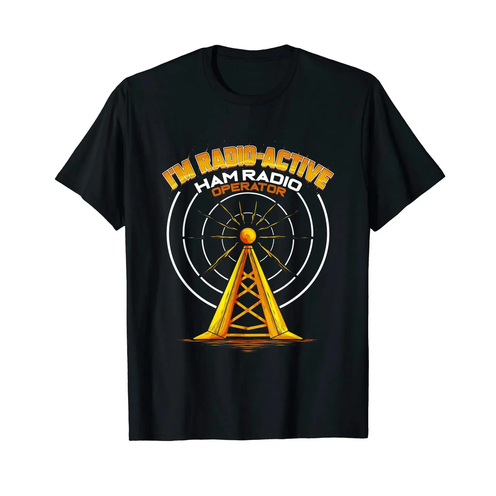 Ham Radio Operator I'm Active Spruch Geschenk T Shirt vintage Washed Stylish Breathable Comfortable streetwear homme fashion