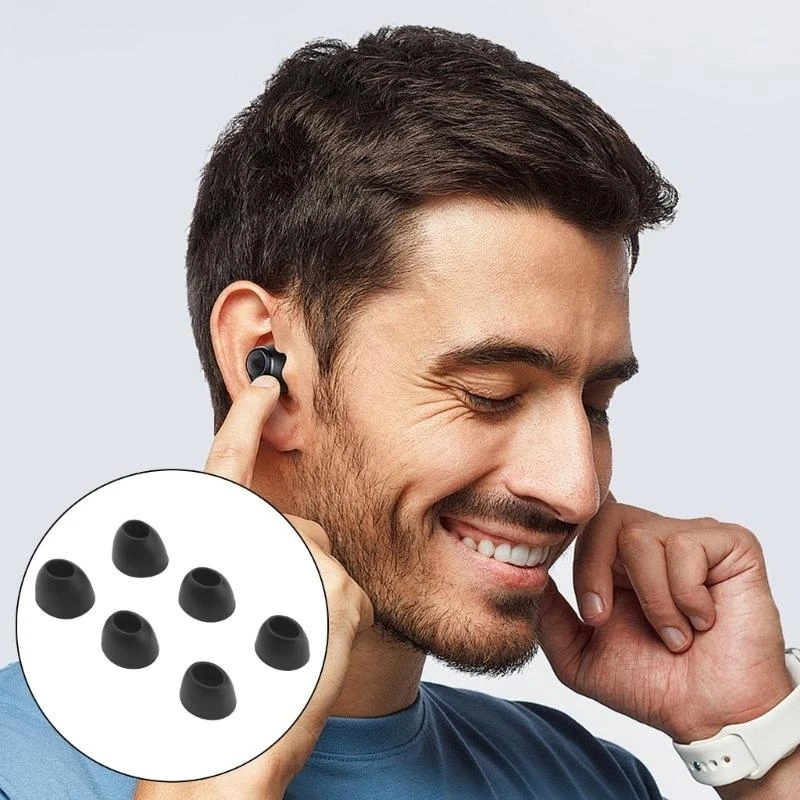 Silicone Earbud Tips in Assorted Size Comfortable for w300bt Noise Cancelling In Ear Neckband Headphones for Diverse
