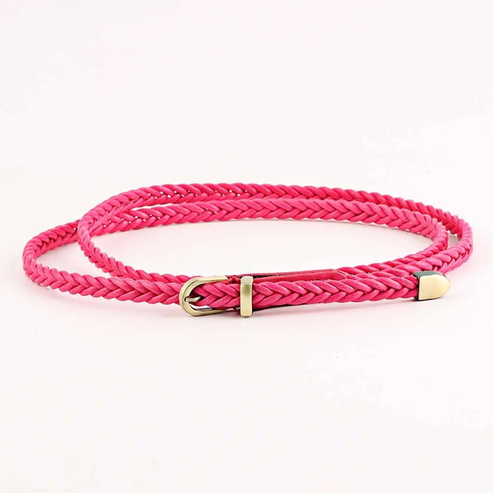 

Decoration Hand-woven Female Retro Girls Waistband Waist Belt Braided Belts Pin Buckle