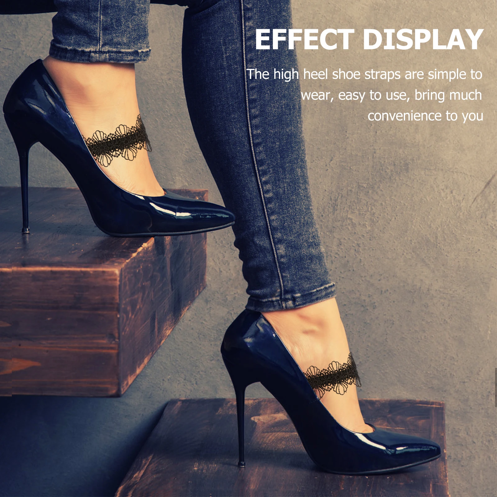 

Elastic Anti-loose Straps for High Heels Women Shoe Accessories Replacement Ankle Straps for Heels Premium Material Comfortable