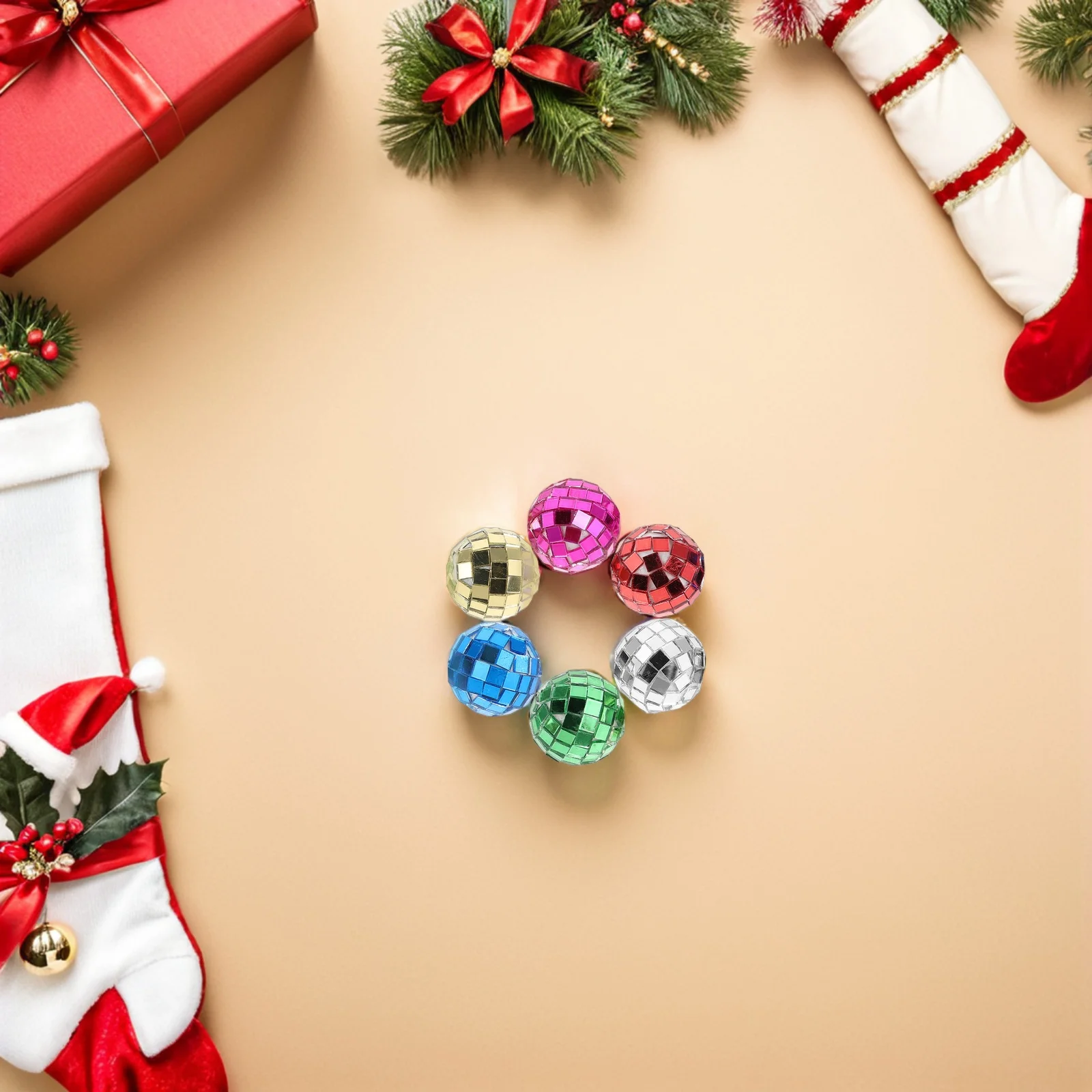 

24Pcs Mini Disco Ball 3cm Plastic Reflective Mirror Ball 1 12 Scale Dollhouse Festive Party Christmas Decor Mini Disco Balls