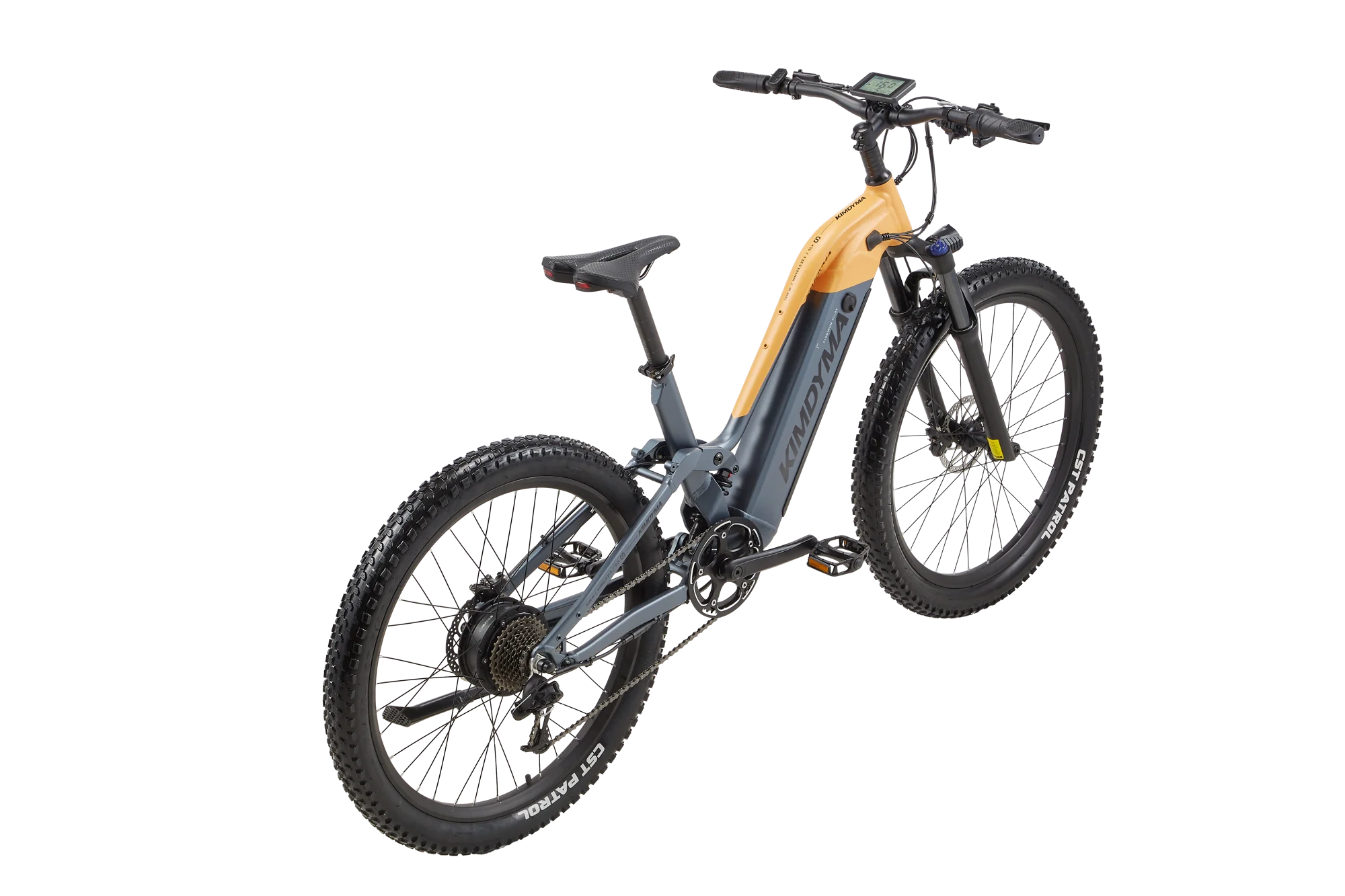 2026 KIMDYMA K02 Elektrofahrrad 27,5 Zoll Allterrain-Reifen 70-80KM Reichweite 25KM/h Geschwindigkeit 48V20AH Abnehmbarer Akku 9-Gang E-Bike – Detail 4