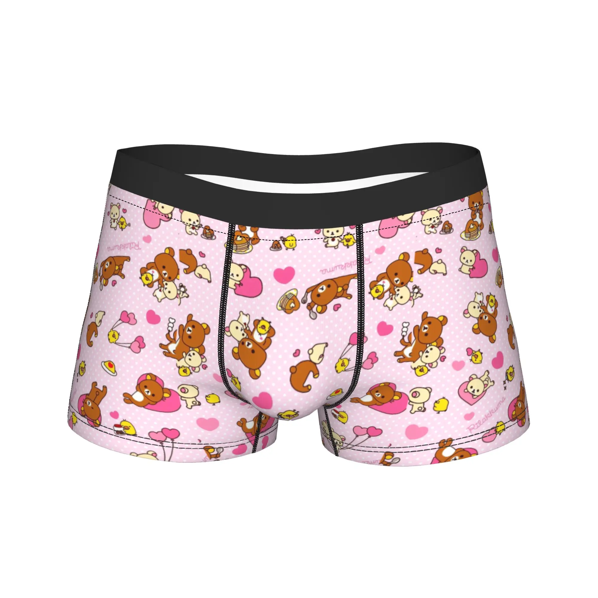 

Cute Bear Rilakkuma (13) Shorts Briefs Underwear High Quality Men Elastic Boxershorts Printed Oversize Underpants