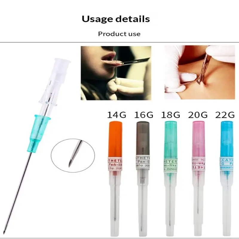 5PCS Disposable Piercing Needles Sterilized Body Surgical Steel Piercing Needles For Ear Nose Navel Nipple Piercing Tools