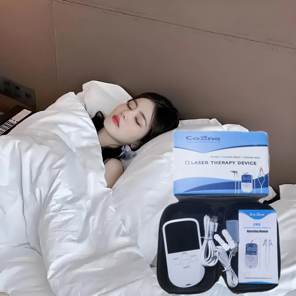

HLKGO Sleeping Aids Device Insomnia Anxiety Depression CES Therapy Transcranial Microcurrent Stimulator Migraine Pain Relief