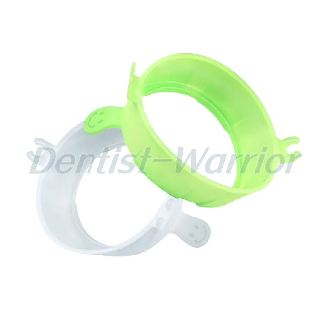 2~50Pcs Dental Mouth Opener Lip Cheek Retractor Fixable Saliva Tube Holder Smile Face S/M/L Green/White