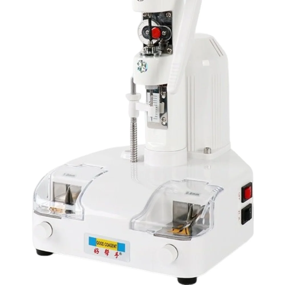 2-in-1 Optical Lens Punch & Groove Machine KOTUMY, 110/220V Rimless Glasses Driller Slot Cutter for Eyewear Processing