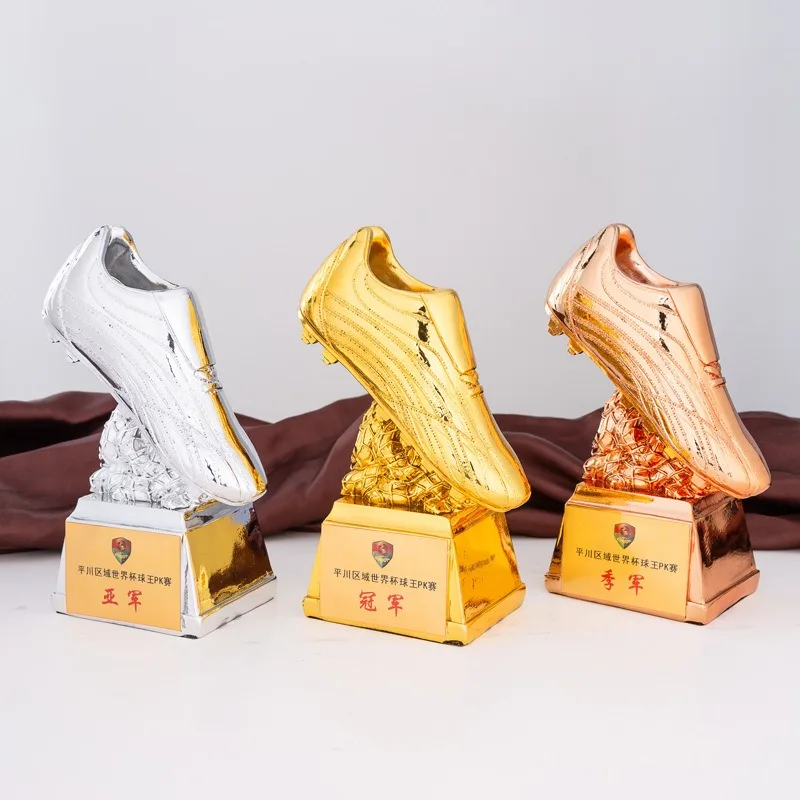 Golden Boot Trophy Football Goalscorer Award Winner Award Gift Customized Sports Event School Student Souvenir