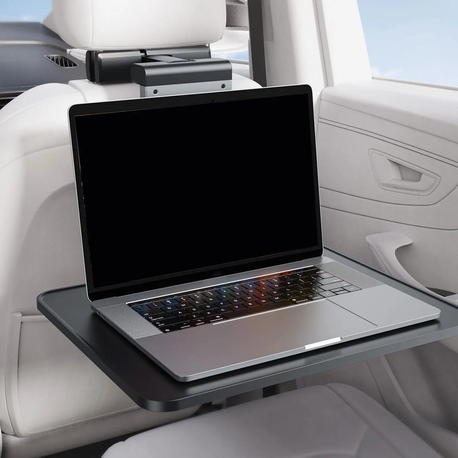 

Многофункциональный органайзер-столик для заднего сиденья автомобиля из прочного алюминиевого сплава с регулируемым держателем для телефона