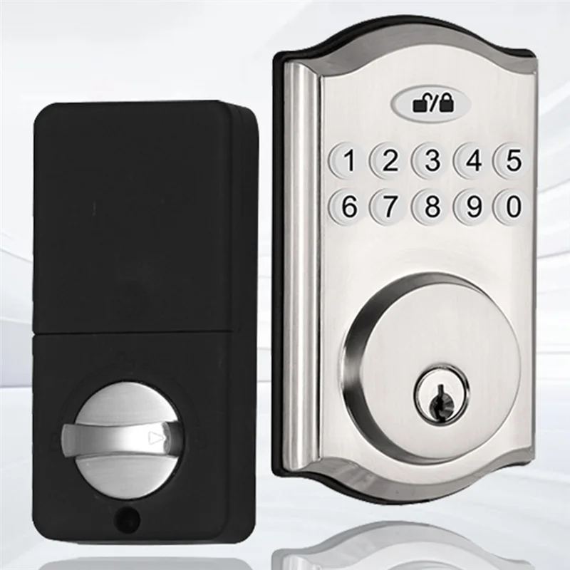 ABZW キーレスエントリードアロック - キーパッドドアロック - スマートデッドボルトロック - 覗き見防止パスワード - オートロック 取り付け簡単