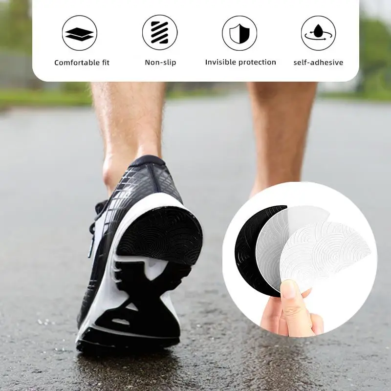 Shoe Sticker Pad Self Adhesive Anti-Slip Sneakers Outsole Rubber Soles Stickers Shoe Heel Pad Sole Protector Classic Men Women