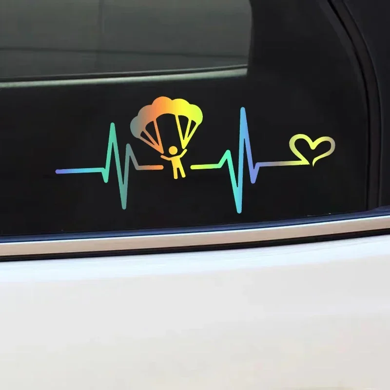 Skydiving Vinyl Car Sticker Waterproof Decal for Auto Car Body Bumper Window Motorcycle Laptop Scooter Decor