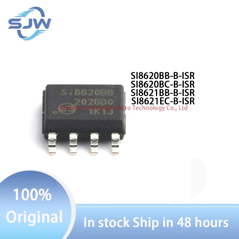 

SI8620BB SI8620BC SI8621BB SI8621EC-B-ISR paster encapsulation SOP8 Digital isolator chip