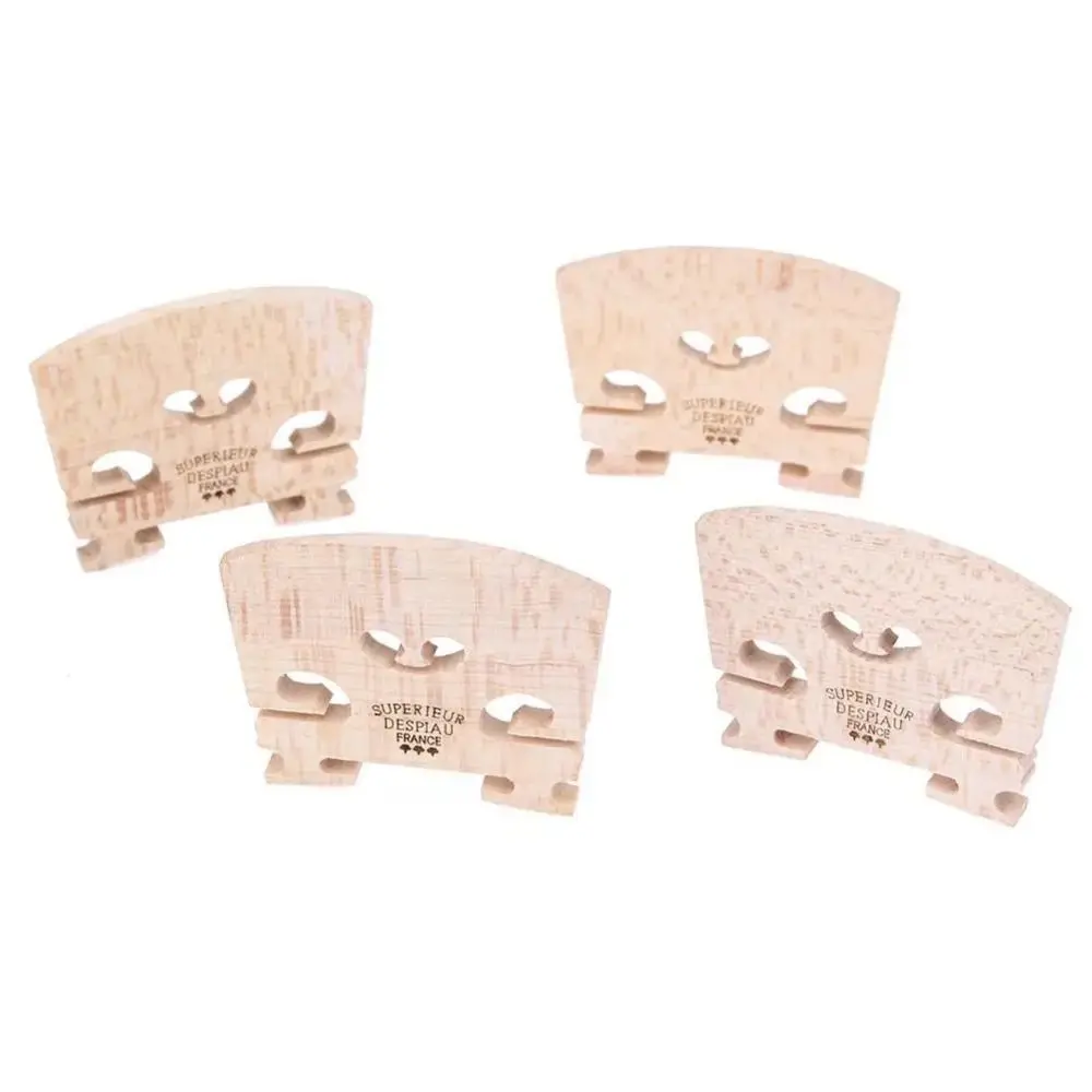 Maple Wood Violin Bridge 4/4-3/4-1/2-1/4-1/8 Size Steady Bridge Fiddle Maple Wood Bridge Replacement Professional