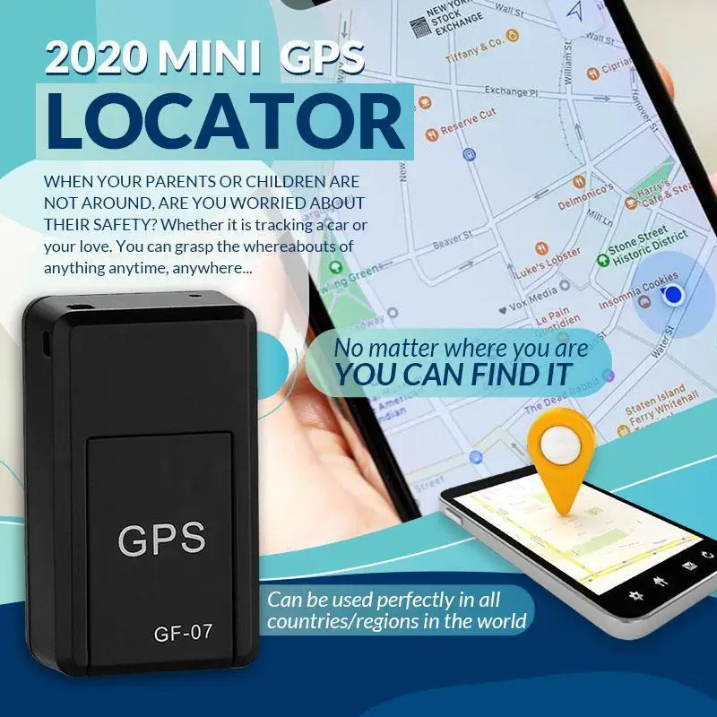 GF07 Car GPS Tracker Mini Miniature Intelligent Locator Real Time Tracking Device Anti-Theft Recording Magnetic Vehicle Locator