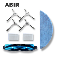 Original Spare Parts  for Robot Vacuum Cleaner X5,X6,X8 ,Includes Side Brus 4pcs,HEPA Filters 2pcs, Central Brush 1pc, Mop 1pc