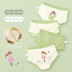 4PCS/set Children's Cotton Girl Panties for Girls Briefs Cute Children Girl Panties Soft Underwear Cartoon Shorts Underwears