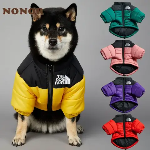 De Hond Fans Winter Hond Donsjack Kleding voor Kleine Middelgrote Honden Warm Dikke Hond Vest Franse Bulldog Puppy Jas