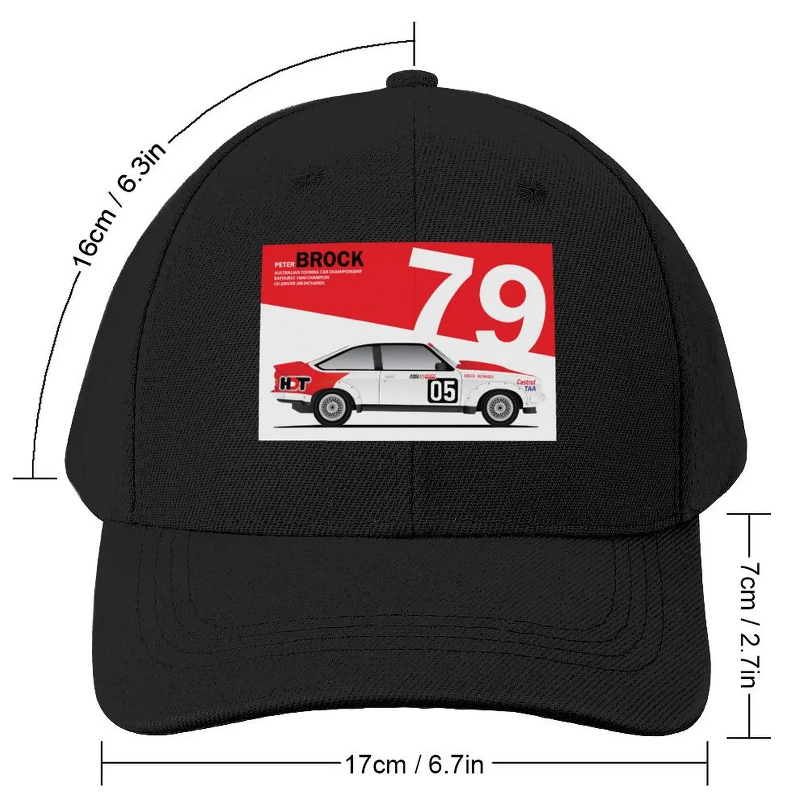 1979 Holden Torana A9X Bathurst Peter Brock Baseball Cap fishing hat sun hat Golf Men Women's