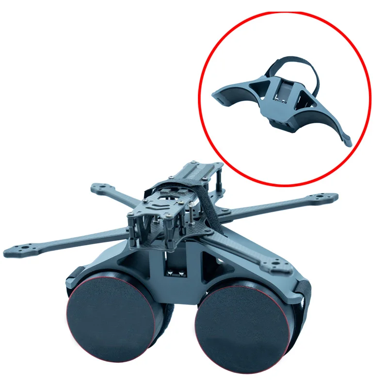 

1PCS Fixed Strap Airdrop Device Single-shot/Double-shot Delivery Thrower Materials Projector w Belt for FPV Drone Throwing Parts