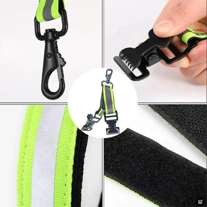 Handschuhhalter für Feuerwehrleute, Praktischer Grün-Grauer Arbeitshandschuh-Clip, Multifunktionaler Tragbarer Handschuhhalter – Detail 4