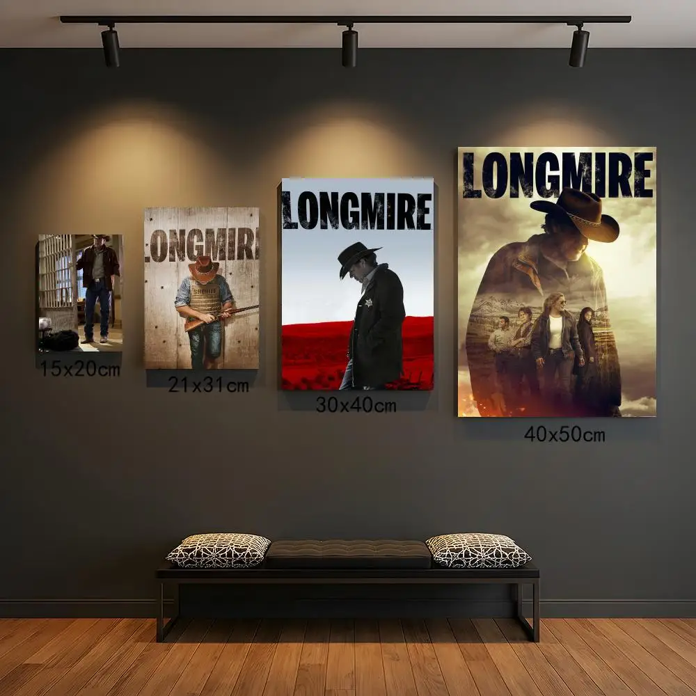 tv series L-Longmire-E Painting Calligraphy Elegant Botanical Decor for Living Room Modern Interior Design