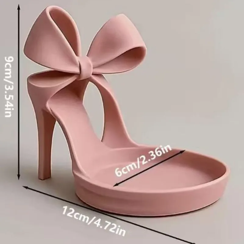 Stylish High Heel Shaped Jewelry Display Tray Multipurpose Cosmetic Organizer Modern Home Table Decoration Gift