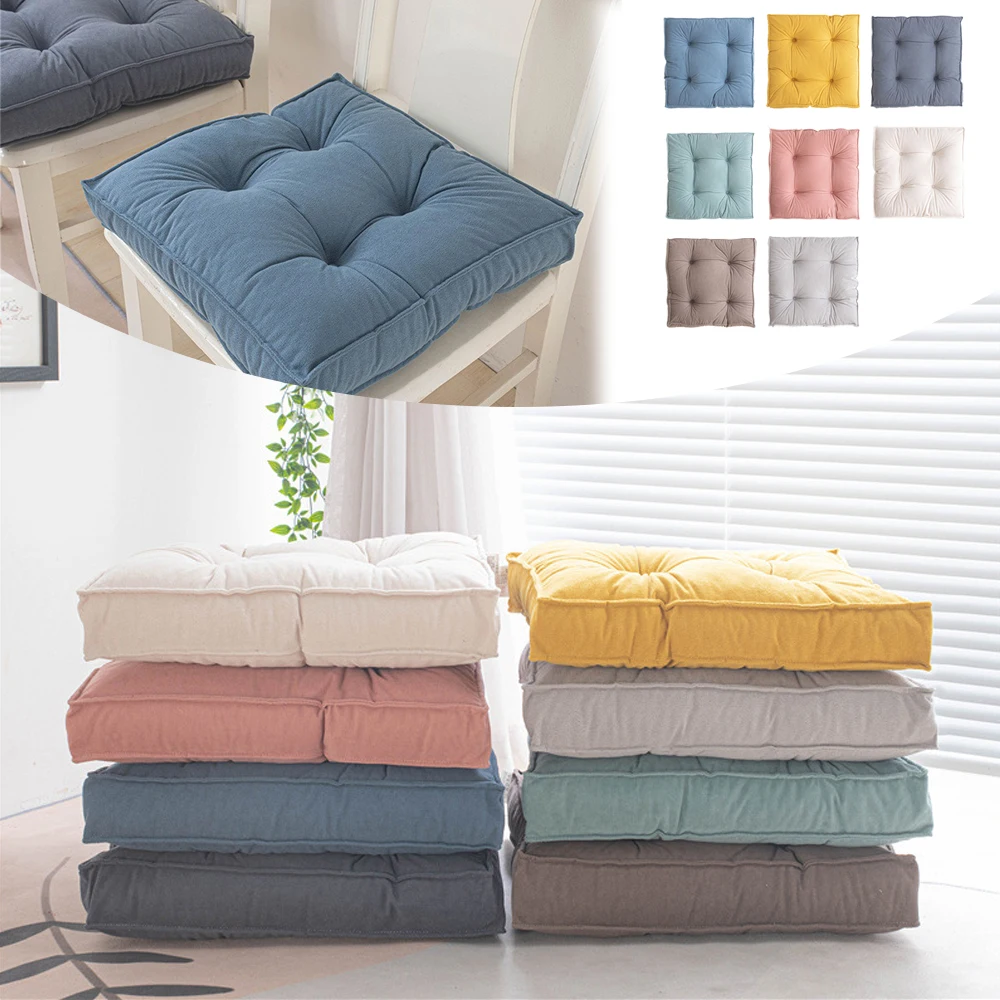 

1PC 40/45/50cm Chair Cushions Square Mat PP Cotton Filling Seat Pads Office Home Car Garden Sun Lounge Seat Cushion Cojines 쿠션
