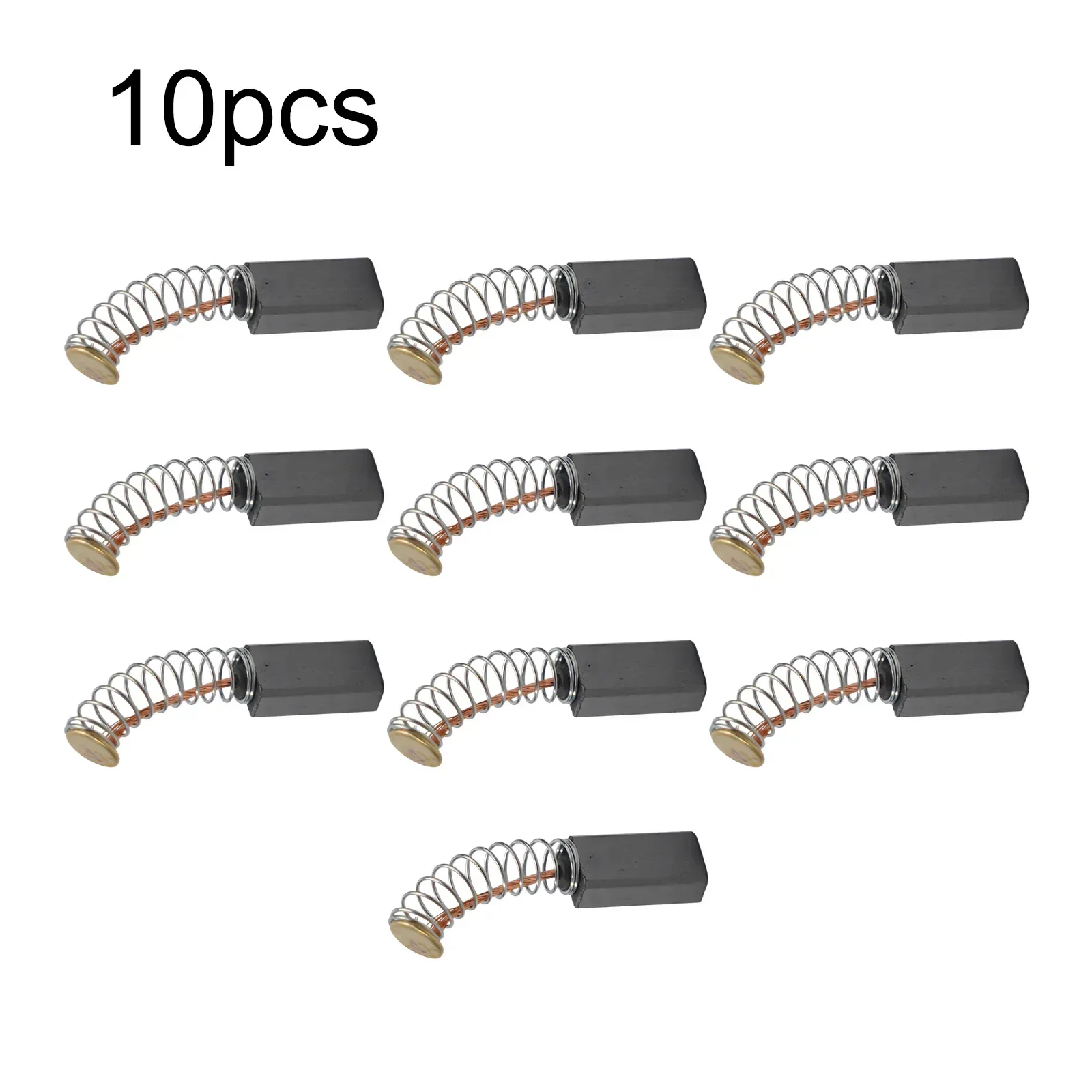 10ชิ้นแปรงถ่านสำหรับมอเตอร์ไฟฟ้า12มม. x 6x4มม. อะไหล่แปรงคาร์บอนคุณภาพสูง