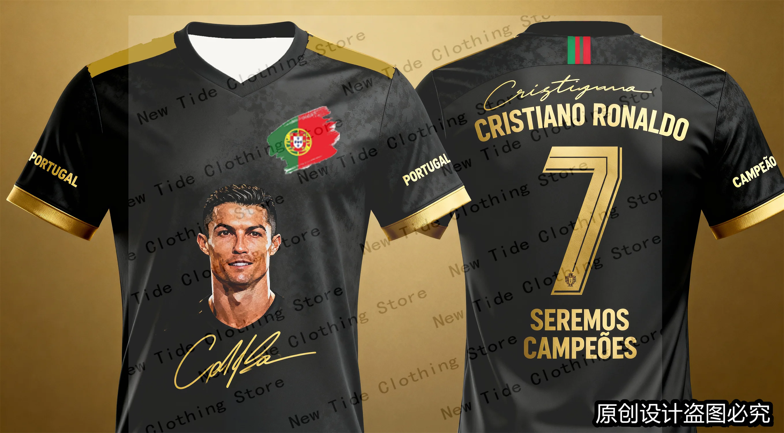 2026 CR7 تصميم حصري تذكارية جيرسي وتي شيرت للرجال المشجعين - طبعة خاصة مجموعة معدات مروحة كرة القدم 1 #6