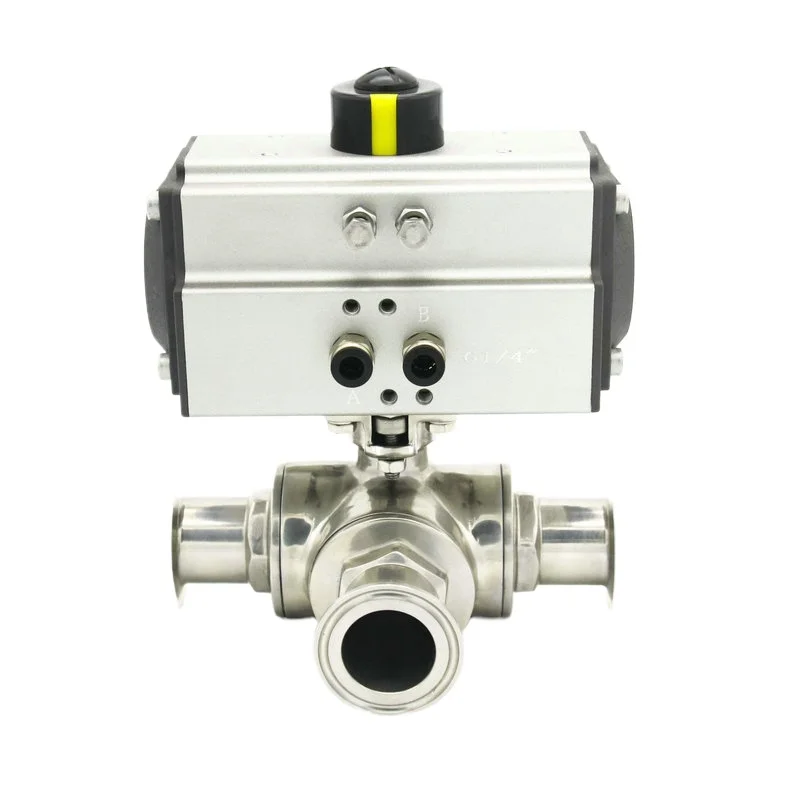 Quarter-turn pneumatic actuator: AT butterfly valve, ball valve, damper, pneumatic actuator