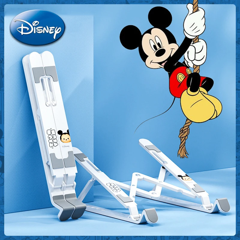 

Disney Tablet Computer Bracket Mickey Lotso Multifunction Foldable Telescopic Desktop Stand Portable Universal Ipad Holder Gifts