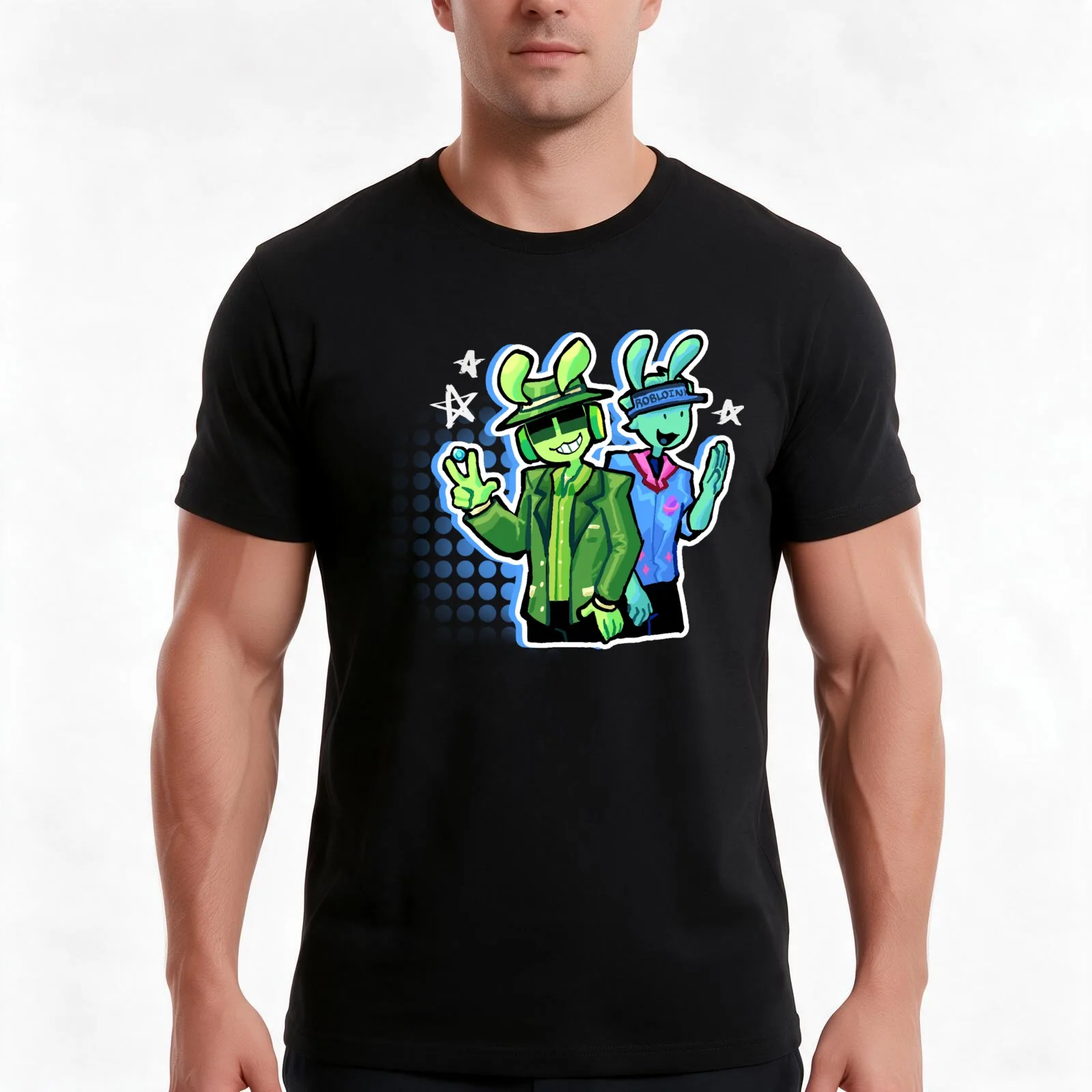Forsaken : Alien Chance and Elliot T-Shirt Summer Casual Cotton Tee, Unisex Men Women