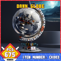CK003 Exploration Aerospace Series Dawn Globe Building Blocks Assembly Educational Toy For Boys Girls Students Birthday Gifts