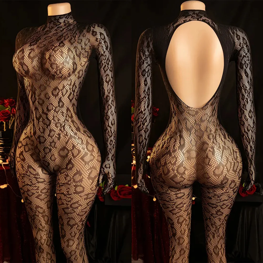 

Sexy Lingerie Women Mesh Bodystocking Fishnet Open Bodysuit Sleepwear Jumpsuit Teddies Erotic Costumes Catsuit Clothes